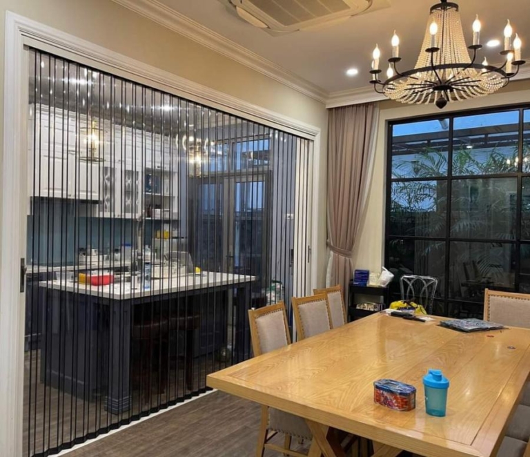Cửa xếp ngăn phòng xếp lá nhựa cao cấp